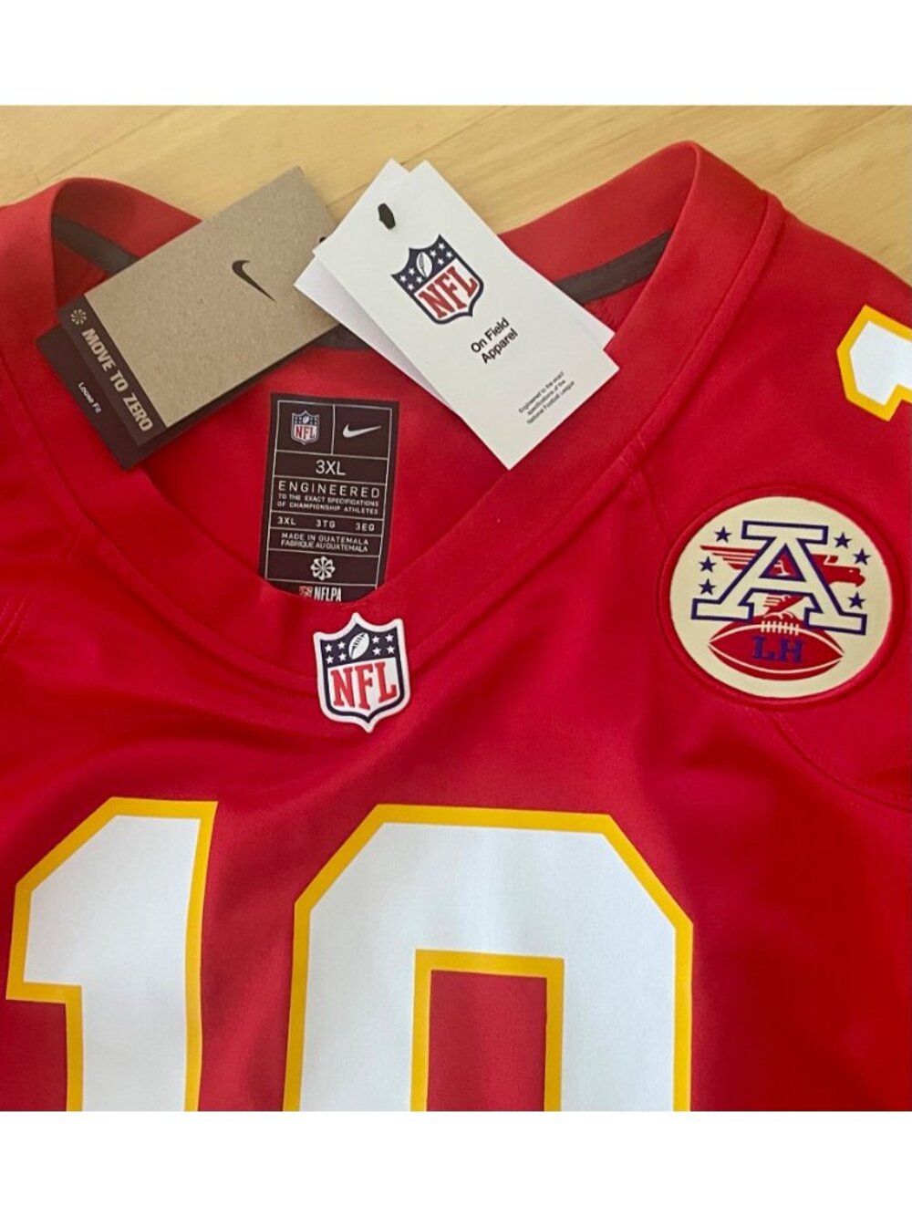 Nike NFL Kansas City Chiefs Isiah Pacheco #10 On-Field Football Jersey - Men 3XL - Picture 6 of 6